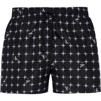 Calvin Klein MONOGRAM Badehose Herren - diffused logo grid black aop