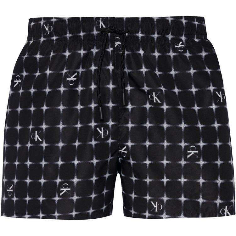 Calvin Klein Calvin Klein MONOGRAM Badehose Herren - diffused logo grid black aop - 0 | SportScheck