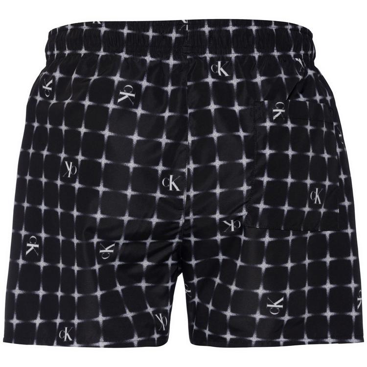Calvin Klein Calvin Klein MONOGRAM Badehose Herren - diffused logo grid black aop - 0 | SportScheck