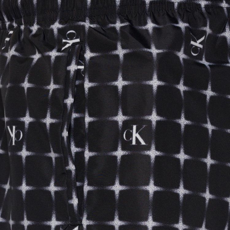 Calvin Klein Calvin Klein MONOGRAM Badehose Herren - diffused logo grid black aop - 0 | SportScheck