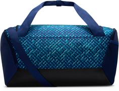 Rückansicht von Nike BRSLA S DUFF Sporttasche blue void-black-mint foam