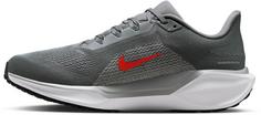 Rückansicht von Nike AIR ZOOM PEGASUS 41 WIDE Laufschuhe Herren cool grey-bright crimson-wolf grey