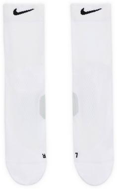Rückansicht von Nike One Quarter Laufsocken white-volt-black