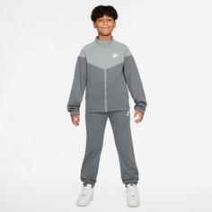 Rückansicht von Nike DF Trainingsanzug Kinder smoke grey-lt smoke grey-white
