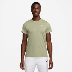 Rückansicht von Nike M NKCT DRY VICTORY TOP Tennisshirt Herren olive aura-white