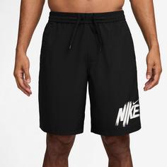 Rückansicht von Nike FORM 9IN Funktionsshorts Herren black-white
