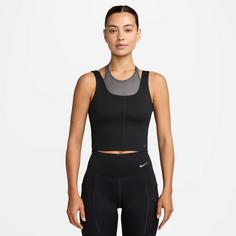 Rückansicht von Nike ONE Funktionstank Damen black-dk smoke grey