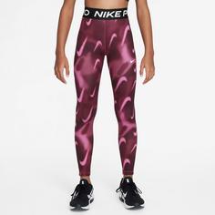 Rückansicht von Nike PRO DRI-FIT Tights Kinder sweet beet-white