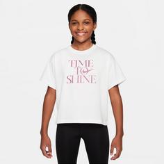Rückansicht von Nike NSW EMPOWER SHINE T-Shirt Kinder white