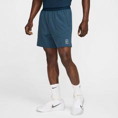 Rückansicht von Nike Advantage Tennisshorts Herren armory navy-white