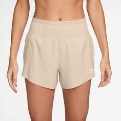 Rückansicht von Nike Trail DF Funktionsshorts Damen pearl white-summit white