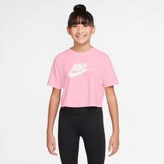 Rückansicht von Nike NSW FUTURA Croptop Kinder med soft pink