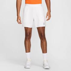 Rückansicht von Nike Advantage Tennisshorts Herren white-black