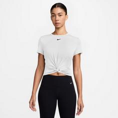 Rückansicht von Nike ONE Croptop Damen white-black
