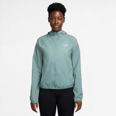 Rückansicht von Nike Trail Repel Laufjacke Damen cannon-pearl white-summit white