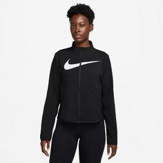 Rückansicht von Nike Swoosh Laufjacke Damen black-white