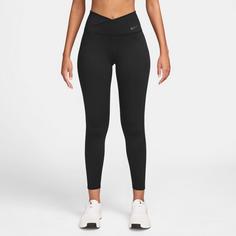 Rückansicht von Nike ONE 7/8-Tights Damen black- dk smoke grey
