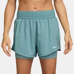 Rückansicht von Nike ONE Funktionsshorts Damen cannon- reflective silv