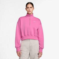 Rückansicht von Nike NSW PHNX FLC Sweatshirt Damen playful pink- sail
