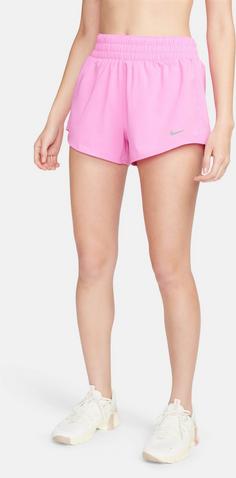 Rückansicht von Nike ONE Funktionsshorts Damen playful pink- reflective silv