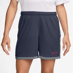 Rückansicht von Nike Academy25 Fußballshorts Damen thunder blue-cool grey-bright crimson