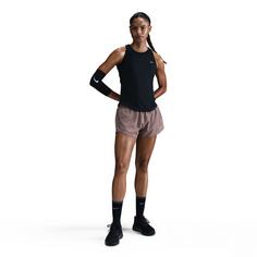 Rückansicht von Nike Tempo Funktionstank Damen black-reflective silv