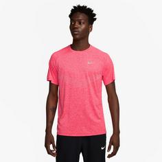 Rückansicht von Nike Stride Funktionsshirt Herren bright crimson-htr-reflective silv