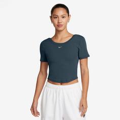Rückansicht von Nike NSW Croptop Damen armory navy-sail