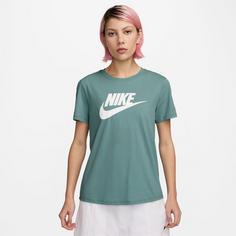 Rückansicht von Nike Club T-Shirt Damen cannon-white