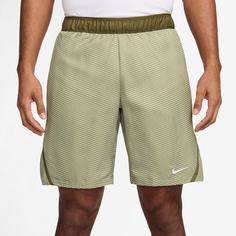 Rückansicht von Nike Victory Tennisshorts Herren olive aura-white