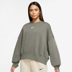 Rückansicht von Nike Essential Sweatshirt Damen light army-white
