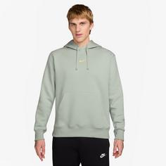Rückansicht von Nike Club Hoodie Herren light silver