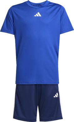 adidas TRAIN ESSENTIALS 3 STRIPES Trainingsanzug Kinder team royal blue-white