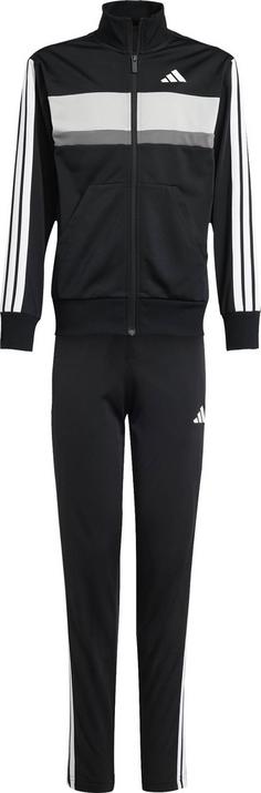 adidas J 3S TIBERIO TS Trainingsanzug Kinder black-white-grey