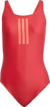 adidas 3S MID SUIT Schwimmanzug Damen - pure ruby-lucid red