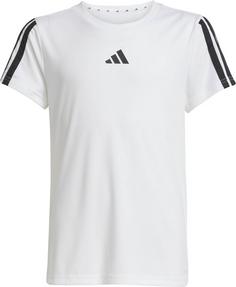 adidas JG TR-ES 3S TEE Funktionsshirt Kinder white-black