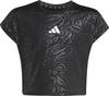 adidas ALL SPORTS CROP Funktionsshirt M&auml;dchen - black-white
