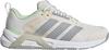 adidas DROPSET CONTROL Fitnessschuhe Damen - chalk white-halo silver-lime burst