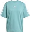 adidas 3S T-Shirt Damen - powder teal-white