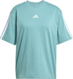 adidas 3S T-Shirt Damen powder teal-white