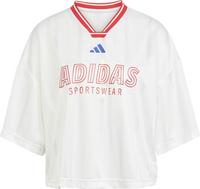 adidas Tiro V-Shirt Damen - white-pure ruby-semi lucid blue