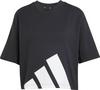 adidas T-Shirt Damen - black-white