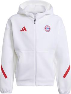 adidas FC Bayern München Kapuzenjacke Kinder white-black