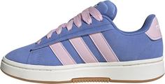 Rückansicht von adidas Grand Court Alpha 00s Sneaker Damen blue fusion-clear pink-gum