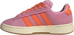 Rückansicht von adidas Grand Court Alpha 00s Sneaker Damen bliss pink-semi impact orange-gum