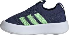Rückansicht von adidas BUBBLECOMFY Sneaker Kinder dark blue-lime burst-ftwr white