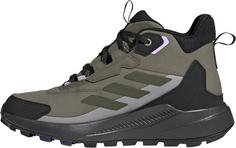 Rückansicht von adidas ANYLANDER MID R.RDY Wanderschuhe Damen olive strata-night cargo-core black