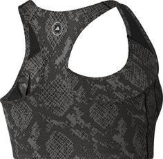 Rückansicht von adidas STELLA MCCARTNEY Sport-BH Damen chacoa-black