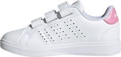 Rückansicht von adidas ADVANTAGE BASE 2.0 Sneaker Kinder ftwr white-bliss pink-core black