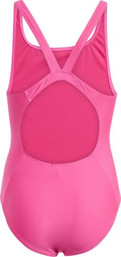 Rückansicht von adidas ESSENTIAL V-BACK Badeanzug Kinder shock pink